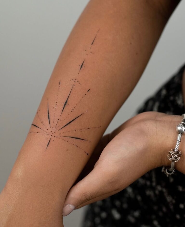 Fine Line tattoo by Alma Studio
