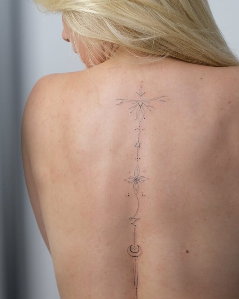 Fine Line tattoo by Alma Studio