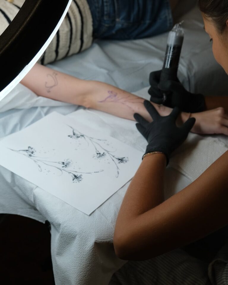 Fine Line tattoo by Alma Studio