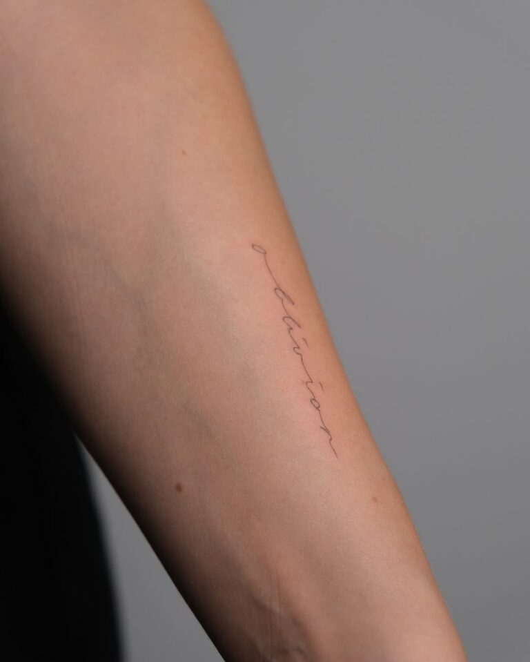 Fine Line tattoo by Alma Studio