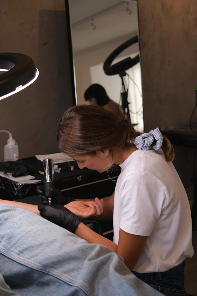 Fine Line tattoo by Alma Studio