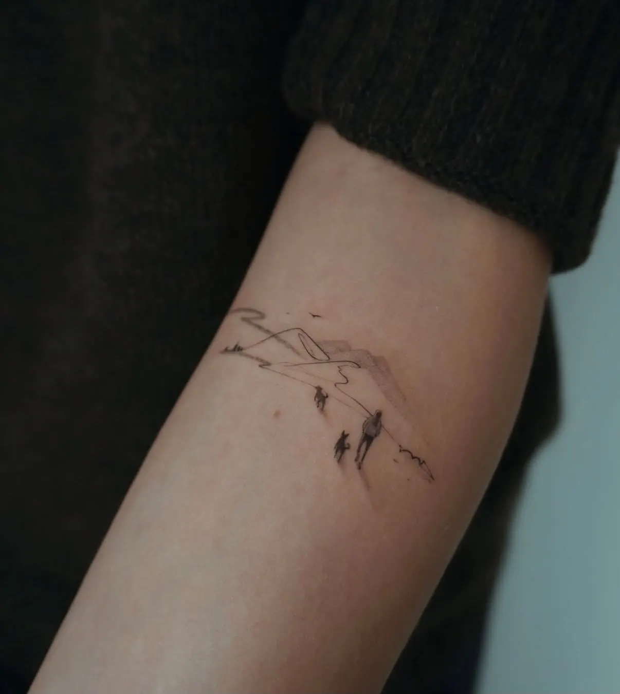 Scenic & landscape tattoo by Alma Studio, Brighton