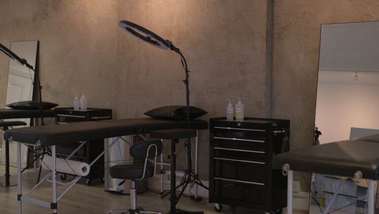 Inside Alma Studio, a tattoo studio in Brighton