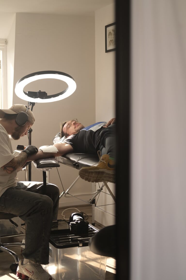 Inside Alma Studio, a tattoo studio in Brighton