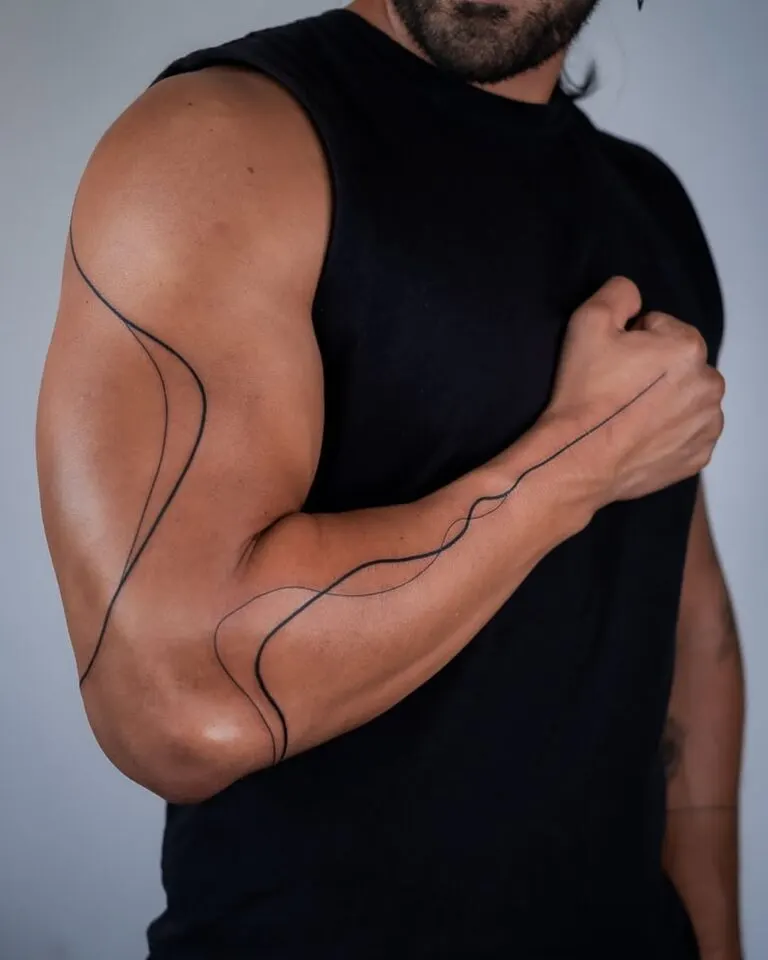 Abstract tattoo by Alma Studio, Brighton